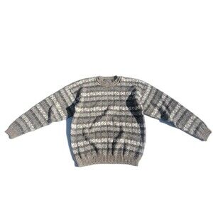 Vtg Patterned Crewneck Sweater by David Taylor